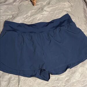 Avia Navy Athletic Running Shorts with Wide Waistband